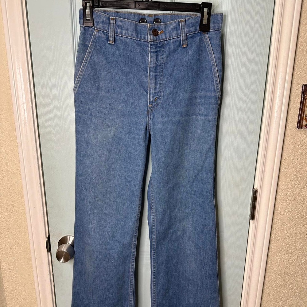 Vintage Levi orange tab straight leg jeans western retro denim